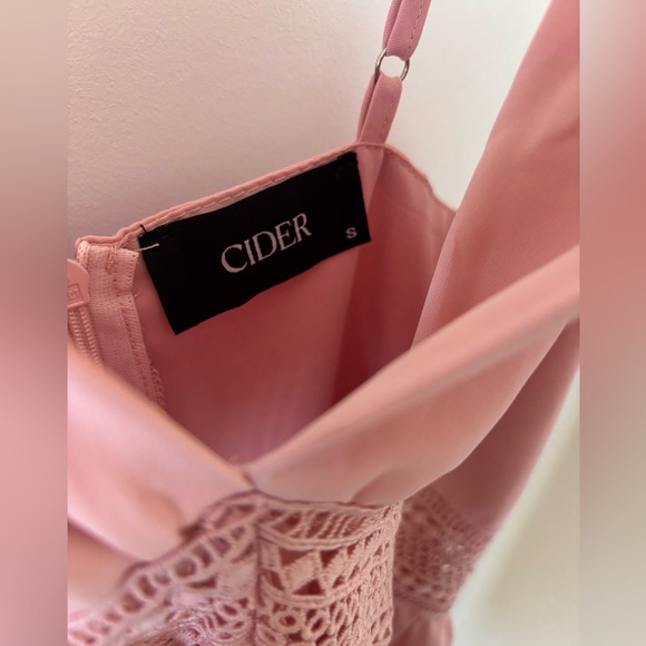 Pink Ruffle Hem Mini Dress – Size S - Picture 8 of 11